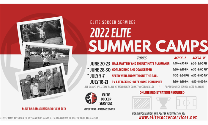 2022 Summer Camps - Registration is NOW OPEN!